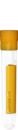Tube à échantillon, Fluorure/héparine FH, 2 ml, bouchon jaune, (L x Ø) : 75 x 12 mm, avec aplat