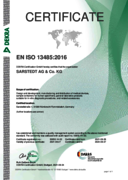 SARSTEDT ISO 13485 Dekra