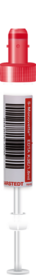 S-Monovette® EDTA K3E, 1,8 ml, Verschluss rot, (LxØ): 65 x 13 mm, mit Kunststoffetikett vorbarcodiert, pre-Barcode mit 8-stelligem eindeutigen Nummernkreis und 3-stelligem Präfix