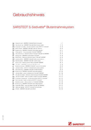 SARSTEDT S-Sedivette® Blood Collection System