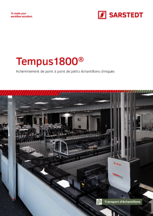 Tempus1800® Transport de point à point de petits volumes d'échantillons cliniques