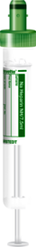 S-Monovette® Héparine de sodium NH, 7,5 ml, bouchon vert, (L x Ø) : 92 x 15 mm, avec étiquette papier