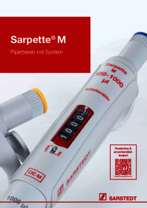 Sarpette® M - Pipettieren mit System