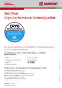 Cryo Performance Tested