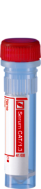 Micro-Probengefäß Serum CAT, 1,3 ml, Schraubverschluss, ISO