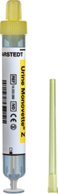 Urin-Monovette®, 10 ml, Verschluss gelb, (LxØ): 102 x 15 mm, 64 Stück/Beutel