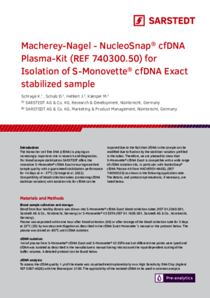 Application Note MACHEREY-NAGEL – NucleoSnap® cfDNA Plasma-Kit