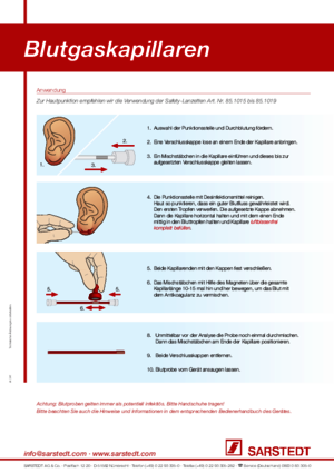 User Guide Blood Gas Capillaries