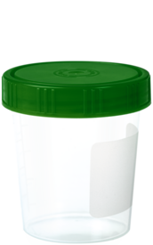 Urine container, 100 ml, PP, transparent