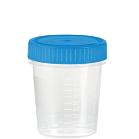 Container with screw cap VD, (ØxH): 62 x 73 mm, PP, transparent