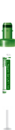 S-Monovette® Lithium heparin gel LH, 1.1 ml, cap green, (LxØ): 66 x 8 mm, with plastic label
