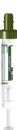 S-Monovette® Hirudine, 1,6 ml, bouchon vert foncé, (L x Ø) : 75 x 13 mm, avec étiquette papier