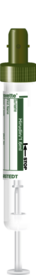 S-Monovette® Hirudin, 1,6 ml, Verschluss dunkelgrün, (LxØ): 75 x 13 mm, mit Papieretikett