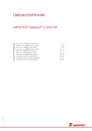 SARSTEDT Sediplus® S 2000 NX