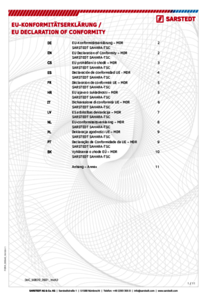 MDR SARSTEDT SAHARA-TSC