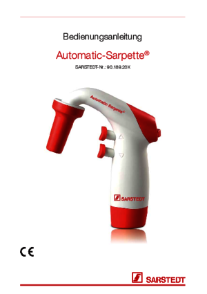 Instruction Manual Automatic-Sarpette®