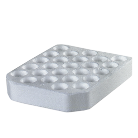 Rack, styrofoam, format: 5 x 5