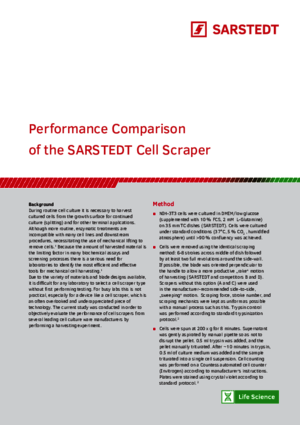 Performance Comparison Cell Scraper