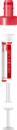 S-Monovette® EDTA K3, 4,9 ml, tampa vermelha, (CxØ): 90 x 13 mm, com etiqueta de papel