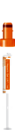 S-Monovette® Heparina de lítio gel LH, 1,1 ml, tampa laranja, (CxØ): 66 x 8 mm, com etiqueta de plástico