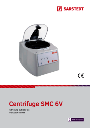 Instruction Manual Centrifuge SMC 6 V