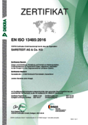 SARSTEDT ISO 13485 Dekra