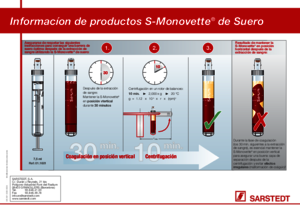 Informacíon de productos S-Monovette® de Suero