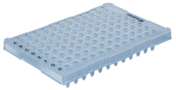 Plaque PCR demi-jupe, 96 puits, transparent, High profile, 200 µl, Biosphere® plus, PP
