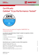 Cryo Performance Tested