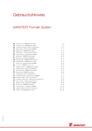 SARSTEDT Formalin System