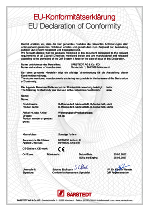 S-Monovette®, Monovette®, S-Sedivette® (sterile)