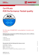 PCR Performance Tested