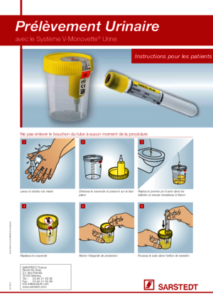 Prélèvement Urinaire avec V-Monovette®