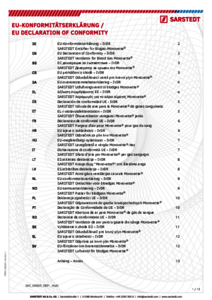 Ventilator for Blood Gas Monovette®