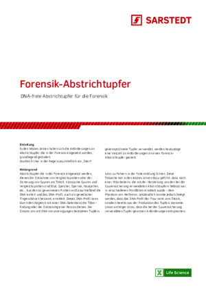 Forensik-Abstrichtupfer