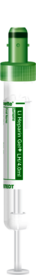 S-Monovette® Heparina de litio gel+, 4 ml, cierre verde, (LxØ): 75 x 13 mm, con etiqueta de papel
