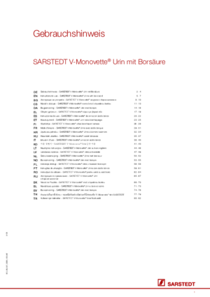SARSTEDT V-Monovette® Urine with boric acid