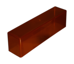 Protective cover, PC, brown, 256 x 62 x 72 mm, suitable for stand no 93.1097.100