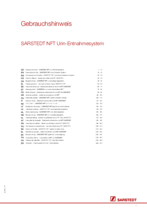 SARSTEDT NFT Urin-Entnahmesystem