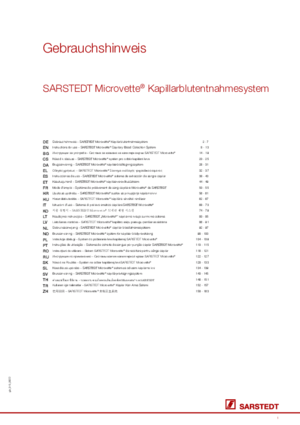 SARSTEDT Microvette® Capillary Blood Collection System