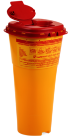 Disposal container, Multi-Safe twin plus, 5,000 ml, biohazard labeling