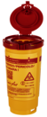 Disposal container, Multi-Safe twin plus, 500 ml, barcode and biohazard labeling