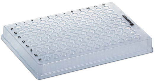 PCR plate full skirt, 96 well, transparent, Low Profile, 100 µl, PCR Performance Tested, PP