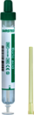 Monovette® Urine, Acide borique, 10 ml, bouchon vert, (L x Ø) : 102 x 15 mm, 64 pièce(s)/sachet