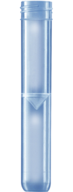 Tubo roscado, 5 ml, (LxØ): 92 x 15,3 mm, fondo intermedio cónico, fondo del tubo redondeado, PP, sin cierre, 100 unidades/bolsa