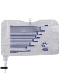 Urine measuring system exchange bag, 3 l, with drainage valve, sterile