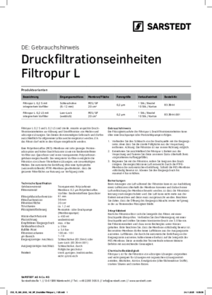 Druckfiltrationssystem Filtropur L