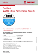 Cryo Performance Tested