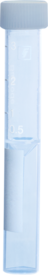 Tubo roscado, 3,5 ml, (LxØ): 92 x 13 mm, fondo intermedio cónico, fondo del tubo plano, PP, cierre montado, 100 unidades/bolsa