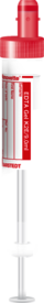 S-Monovette® EDTA Gel K2, 9 ml, tampa vermelha, (CxØ): 92 x 16 mm, com etiqueta de papel